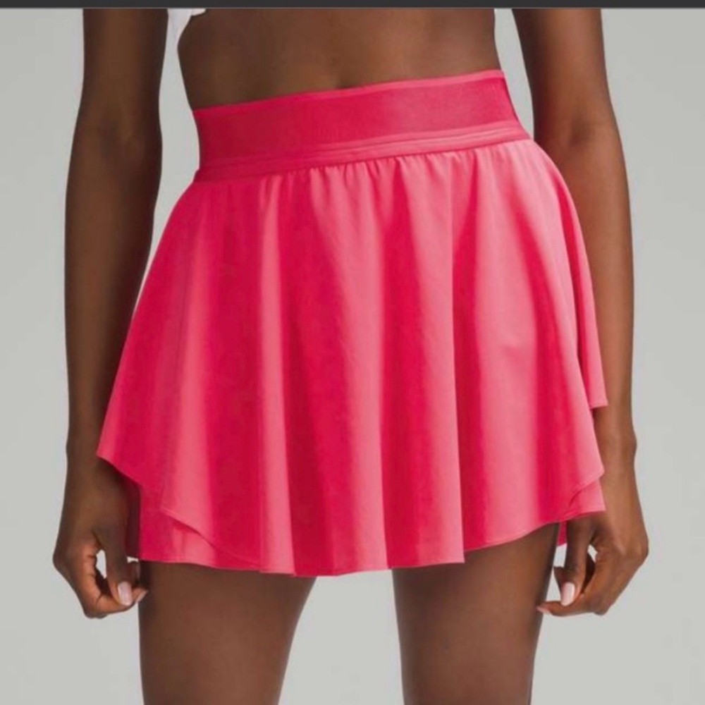 LULULEMON COURT RIVAL HIGH RISE
SKIRT/SKORT TALL-LIPGLOSS-8 - Picture 2 of 6